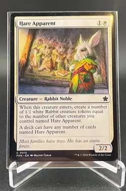 Hare Apparent (Regular, #15, NM) Foundations (FDN), MTG - Image 1
