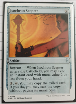 MTG White Border - Isochron Scepter - Mystery Booster 2 [Good Condition] - Image 1