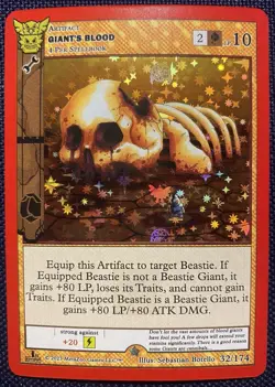 MetaZoo CCG Giant's Blood Native: First Edition 032/174 Full Holo Single Card NM - Image 1