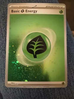 Pokemon TCG Scarlet & Violet Cosmos Holo Energy Basic Grass Energy - Image 1
