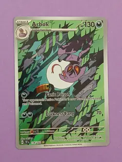 Pokemon Temporal Forces Arbok 176/162 Illustration Rare - Image 1