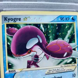 Pokemon Kyogre Gold Star 112/113 ex Delta Species Deutsch *Swirl* POP 4 PSA 9 - Image 3