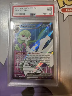 2023 POKEMON SVI EN-SCARLET & VIOLET ULTRA RARE #228 GARDEVOIR EX PSA 9 - Image 1