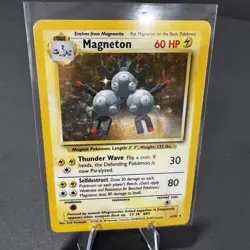 Magneton 9/102 - Base Set Holo Rare Vintage 1999 WoTC Pokemon TCG - MP - Image 1