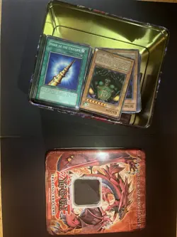 Yugioh Cards Lot Of 218 Cards And Collectible Tin - Image 1