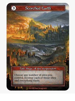 Scorched Earth (FOIL) Elite Beta Sorcery - Image 1
