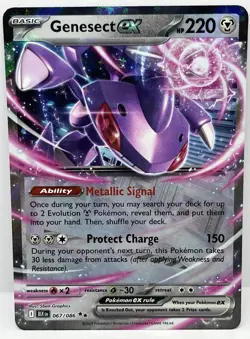 Genesect ex - Pokemon TCG Black Bolt Holo Double Rare Pokemon Card 067/086 - Image 1