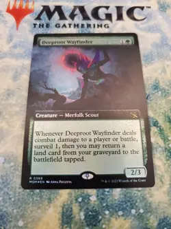Mtg. Deeproot Wayfinder. Foil EXTENDED ART. March of the Machine. Pack Fresh - Image 1