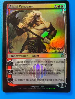 MTG 1x FOIL Ajani Vengeant PRERELEASE PROMO Modern Magic the Gathering x1 LP - Image 1