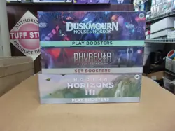 MTG MODERN HORIZONS 3 PLAY + PHYREXIA SET + DUSKMOURN PLAY BOOSTER BOXES - Image 1