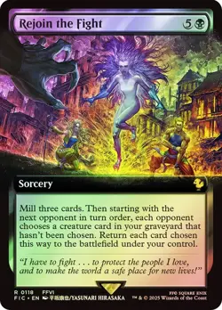 Rejoin the Fight Foil Extended Art Final Fantasy MTG NM - Image 1
