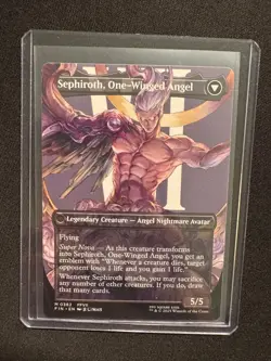 MTG: Sephiroth, Fabled SOLDIER (Borderless 382) (Non-Foil) - NM - FINAL FANTASY - Image 3