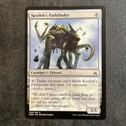Mtg Misprint Error Oddity Miscut Kozilek's Pathfinder Creature Colorless Eldrazi - Image 1