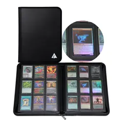 9 - Pocket Card Binder Zip Case for MTG Sports TCG Trading Cards Double - Sided - Image 1