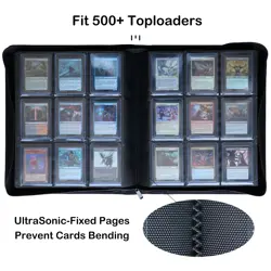 Toploader Binder Holds 504 Toploaders 9 - Pocket TCG Sports Card Storage Case - Image 2