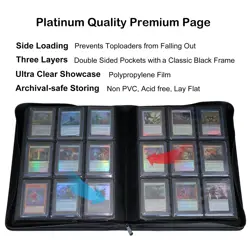 Toploader Binder Holds 504 Toploaders 9 - Pocket TCG Sports Card Storage Case - Image 3