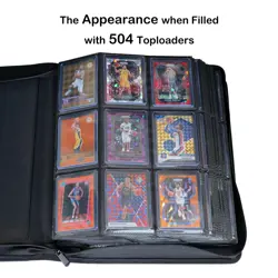 Toploader Binder Holds 504 Toploaders 9 - Pocket TCG Sports Card Storage Case - Image 4