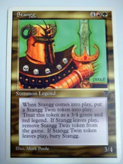 Mtg Magic The Gathering English Version Card Stangg - Image 1