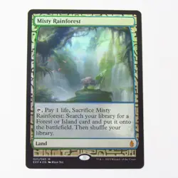 Magic The Gathering Mtg Misty Rainforest 025/045 M Exp En Foil Card - Image 1