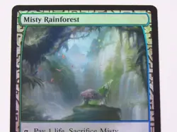 Magic The Gathering Mtg Misty Rainforest 025/045 M Exp En Foil Card - Image 3