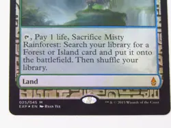 Magic The Gathering Mtg Misty Rainforest 025/045 M Exp En Foil Card - Image 4