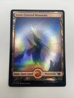 1x Snow-Covered Mountain - Foil MTG Modern Horizons NM Magic Foil - Image 1