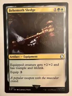 Behemoth Sledge 0211 MTG PIP Fallout Uncommon - Image 1