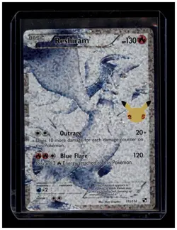 Pokemon Card TCG - Reshiram 113/114 - Celebrations 25th Anniversary Holo - Image 1