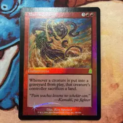 Mtg Magic The Gathering Foil Odyssey English Burning Sands - Image 1