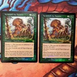 Mtg Magic The Gathering Foil Invasion English Verdeloth Ancient 2-Piece Set - Image 1
