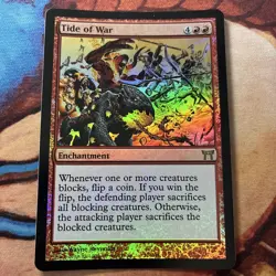 Mtg Magic The Gathering Foil Kamigawa Tale English Tide Of War - Image 1