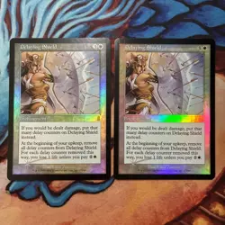 Mtg Magic The Gathering Foil Odyssey English Delaying Shield Set Of 2 - Image 1
