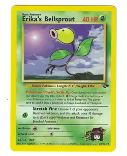 Erika's Bellsprout 38/132 - Gym Challenge Set - Pokemon Card - Unlimited - Image 1
