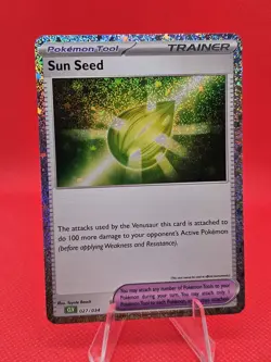 Sun Seed 027/034 Holo - Classic Collection CLV Pokemon Card, Pack Fresh, NM+ - Image 1