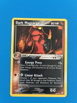 Dark Magcargo 38/109 NM EX Team Rocket Returns Uncommon Pokemon Card Non Holo - Image 1