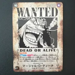 Marshall.D.Teach (OP09-093) SR/SP Wanted One Piece Card/A3 - Image 1