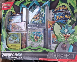 Pokemon TCG Ogerpon ex Premium Collection USED-UNCHECKED-MAYBE CARD MISSING - Image 2