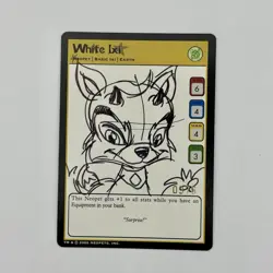 Neopets The Darkest Faerie Sketch Card White Ixi Very Rare - Image 1