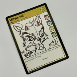 Neopets The Darkest Faerie Sketch Card White Ixi Very Rare - Image 3