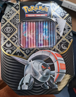 Pokemon TCG Scarlet & Violet Pladean Fates Tin-UNCHECKED-MAYBE CARD MISSING-USED - Image 2