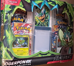 Pokemon TCG: Ogerpon ex Premium Collection-UNCHECKED-MAY BE CARDS MISSING-USED - Image 2