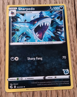 Pokemon TCG Card Sharpedo 163/264 Battle Academy 2021 - Image 1