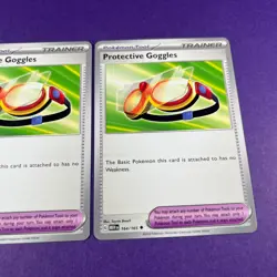 Protective Goggles X 2 164/165 Pokemon 151 Trainer Playset Trading Cards TCG - Image 4