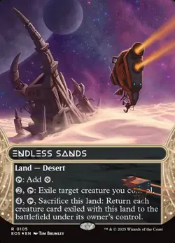 Endless Sands X1 BORDERLESS GALAXY FOIL -NM/M- Edge of Eternities - Image 1