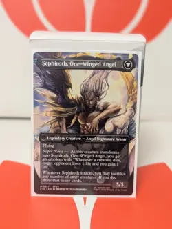 Sephiroth, Fabled Soldier / One Winged Angel (M 0317) (Borderless) - FF x MTG - Image 2