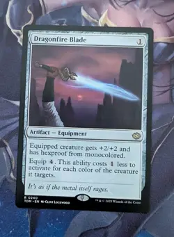 MTG Tarkir : Dragonstorm Rare DRAGONFIRE BLADE NM - Image 1