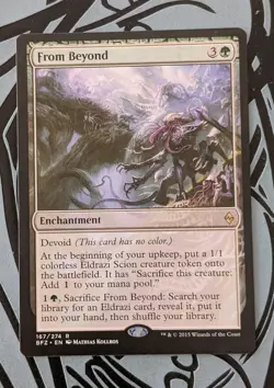 MTG Battle for Zendikar Rare FROM BEYOND NM - Image 1