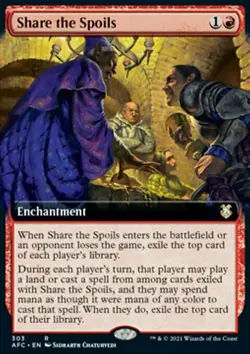 MTG Share the Spoils (303) Adventures in the Forgotten Realms Commander LP - Image 1