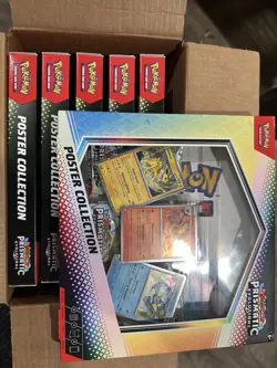 LOT OF 6 - Pokemon Prismatic Evolutions Poster Collection Sealed IN HAND - Image 1