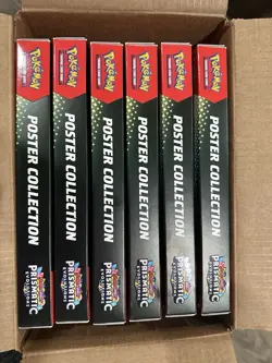 LOT OF 6 - Pokemon Prismatic Evolutions Poster Collection Sealed IN HAND - Image 2
